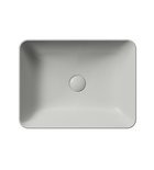 Photo: SAND/NUBES counter top ceramic washbasin 50x38cm, cenere matt
