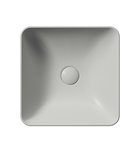 Photo: SAND/NUBES counter top ceramic washbasin 38x38cm, cenere matt