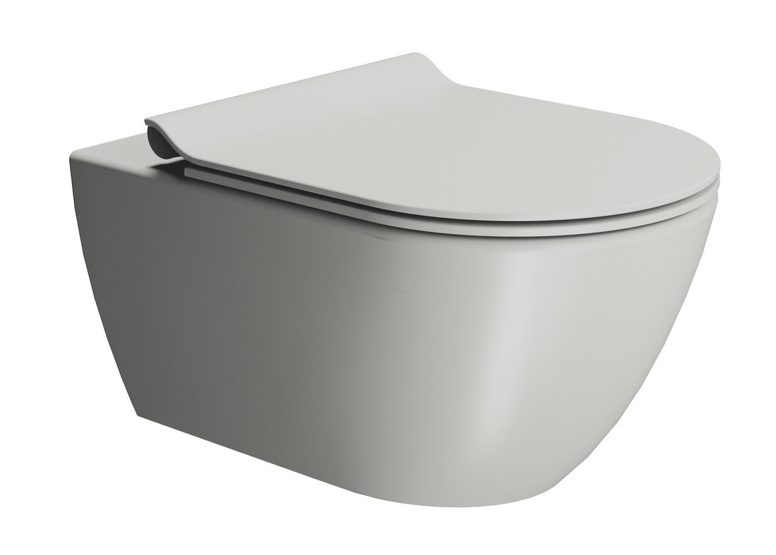 GSI PURA závěsná WC mísa, Swirlflush, 36x55cm, cenere dual-mat 881517