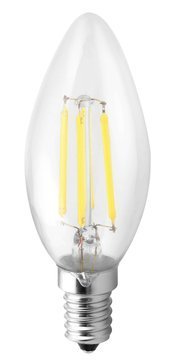 LED žárovka filament 4W, E14, 230V, teplá bílá, 360lm