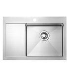 Photo: KIVA stainless steel built-in sink 69x48x20 cm, right