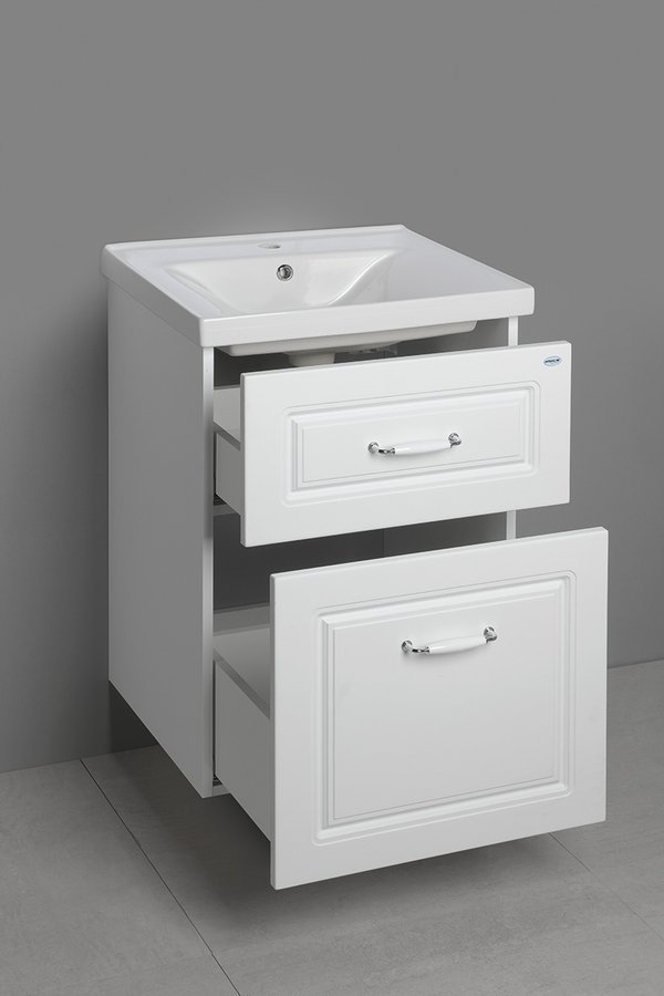 Aqualine FAVOLO umyvadlová skříňka 52x72,5x44cm, bílá mat FV255