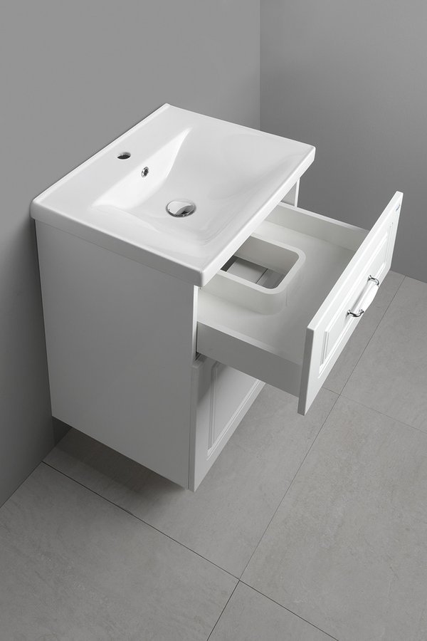 Aqualine FAVOLO umyvadlová skříňka 52x72,5x44cm, bílá mat FV255