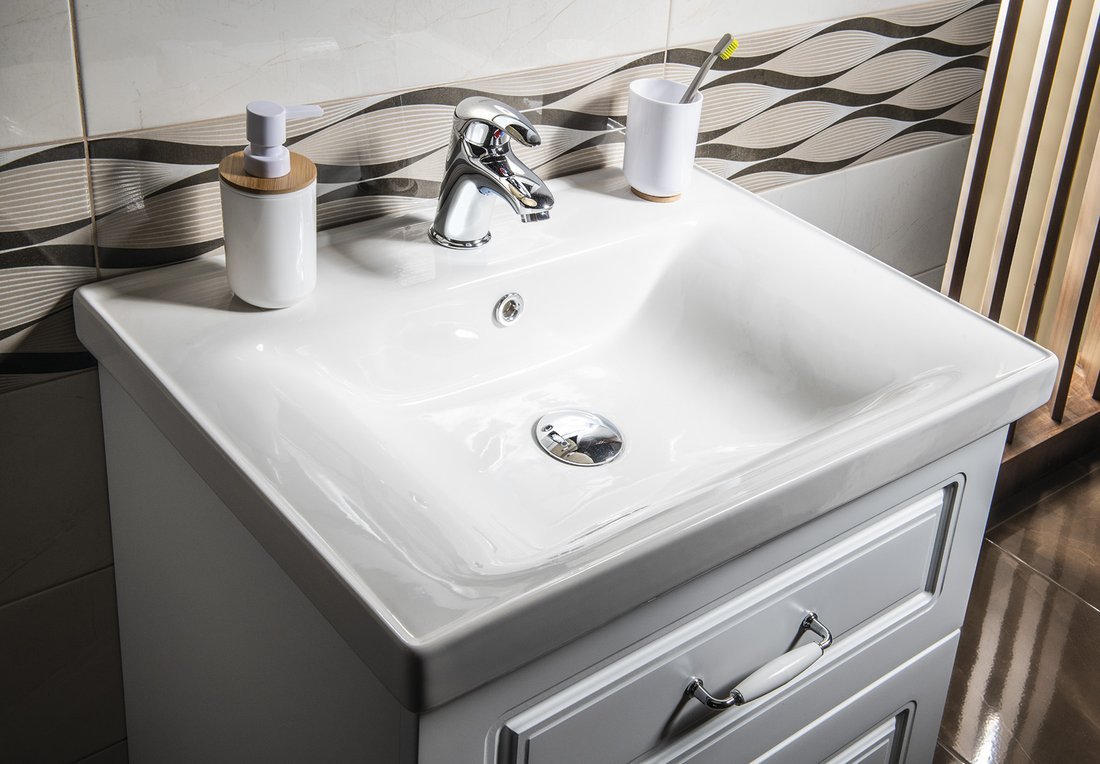 Aqualine FAVOLO umyvadlová skříňka 61,5x72,5x44cm, bílá mat FV265