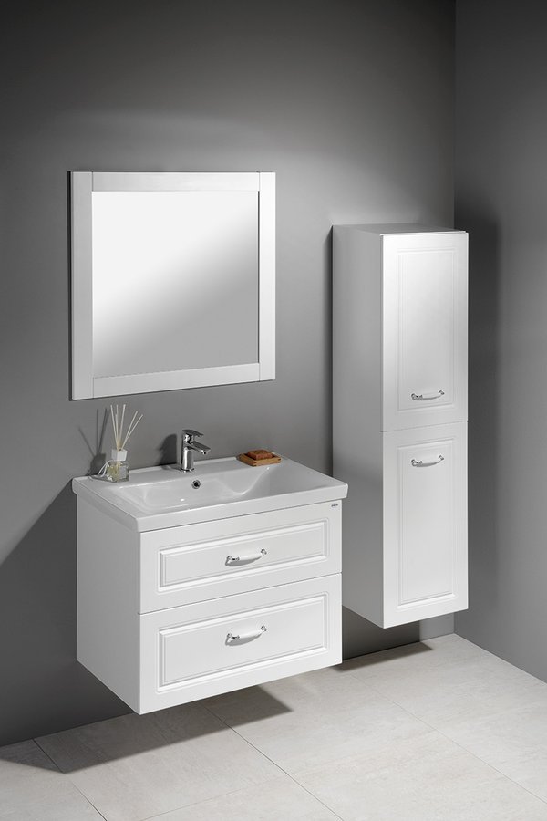 Aqualine FAVOLO umyvadlová skříňka 76,5x60x44,6cm, bílá mat FV280