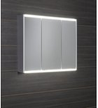 Photo: BATU Mirror Cabinet 80x71x15cm, 2x LED lighting, white