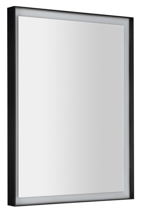SORT zrcadlo s LED osvětlením 60x80cm, černá mat ST080