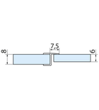 Photo: Acrylic seal glass/glass, lenght 2000mm for 8mm glass