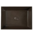 Photo: FORMIGO betónové umývadlo, 47,5x14x36,5 cm, tmavo hnedá