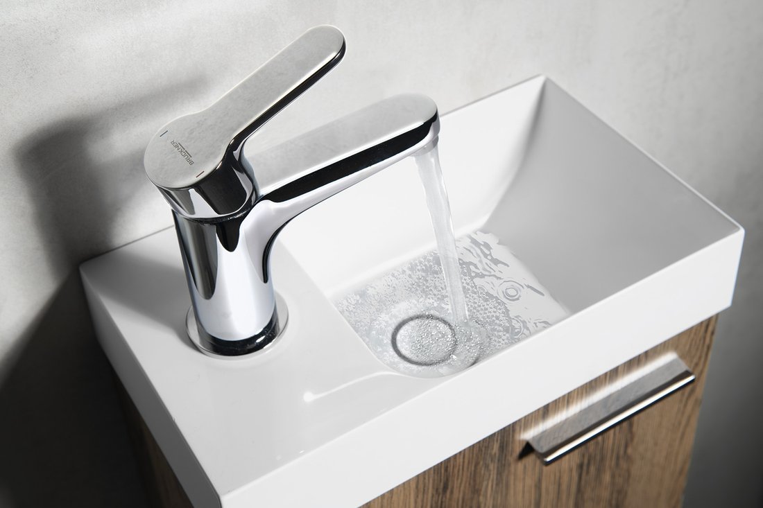 Bruckner SIEGER stojánková umyvadlová baterie bez výpusti, výška 126mm, chrom 914.001.1