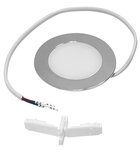 Photo: Lampa wpuszczana LED 2W, 4000K, 230V do szafek KORIN, KAWA, ZOJA/KERAMIA FRESH (boczny kabel 30cm)