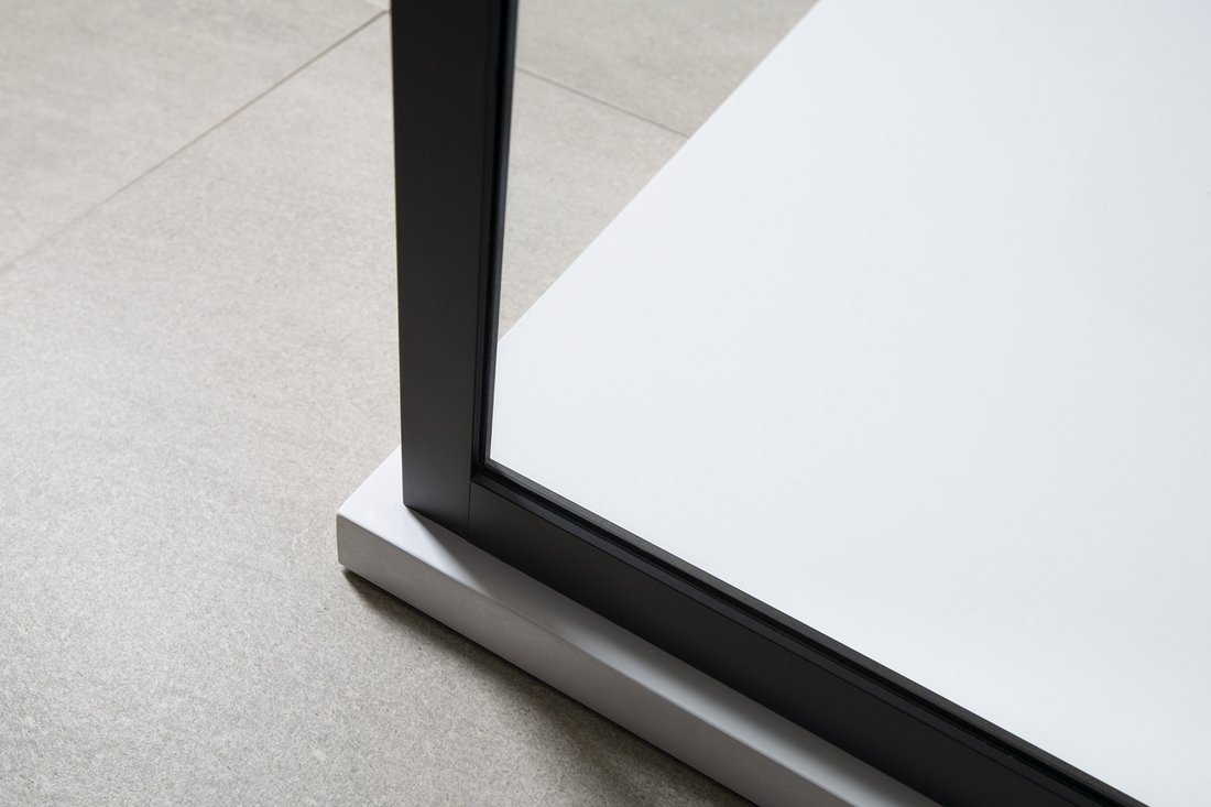 Gelco CURE BLACK sprchová zástěna 1200mm, čiré sklo CB120