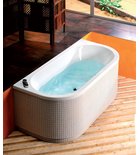Photo: VIVA D Acrylic back to wall Bath tub 175x80x47cm, White