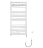 Photo: DIRECT-E electric bathroom radiator, straight, 450x960 mm, 300 W, white