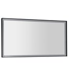 Photo: SORT mirror with LED lighting 120x70cm, black matt