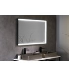 Photo: SORT mirror with LED lighting 120x70cm, black matt