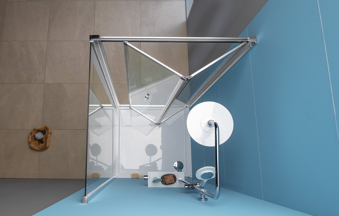 Polysan EASY sprchové dveře skládací 900mm, čiré sklo EL1990