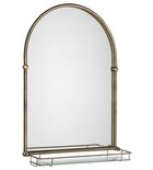 Photo: TIGA Mirror 48x67cm, Glass Shelf, bronze