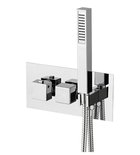 Photo: LATUS concealed thermostatic shower mixer including hand shower, 3 outlets, chrome