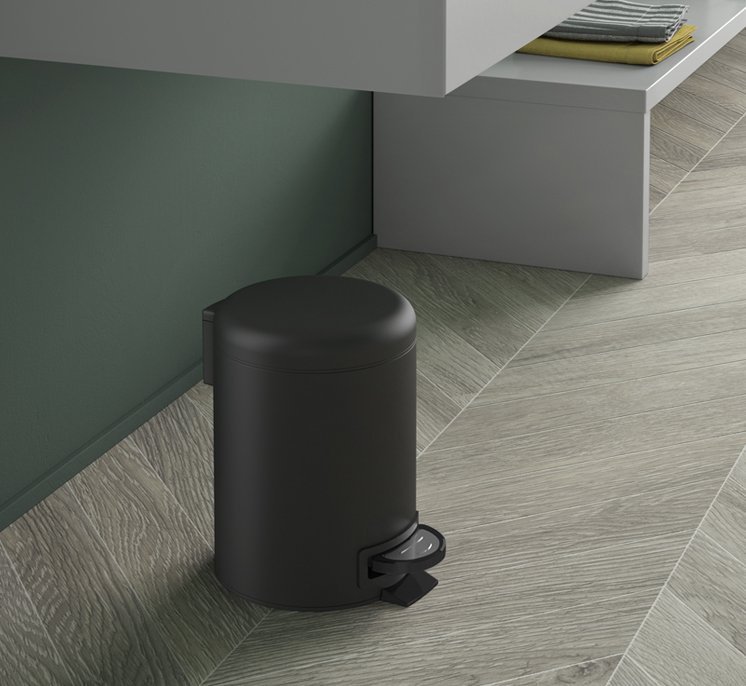 Gedy POTTY odpadkový koš 5l, Soft Close, černá mat 330914