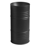Photo: BARREL Ceramic Washbasin 42x90x42cm (without overflow hole), black matt