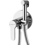 Photo: SIEGER Wall-mounted mixer with a bidet shower, round, chrome