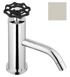 Photo: INDUSTRY Washbasin Mixer Tap without Pop Up Waste, (H) 162 mm, nickel/black