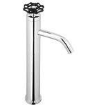 Photo: INDUSTRY Tall Washbasin Mixer Tap without Pop Up Waste, (H) 332 mm, chrome/black