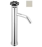 Photo: INDUSTRY Tall Washbasin Mixer Tap without Pop Up Waste, (H) 332 mm, nickel/black
