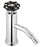 Photo: INDUSTRY Bidet Mixer Tap without Pop Up Waste, (H) 162 mm, chrome/black