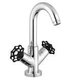 Photo: INDUSTRY Washbasin Mixer Tap without Pop Up Waste, chrome/black