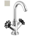 Photo: INDUSTRY Washbasin Mixer Tap without Pop Up Waste, nickel/black