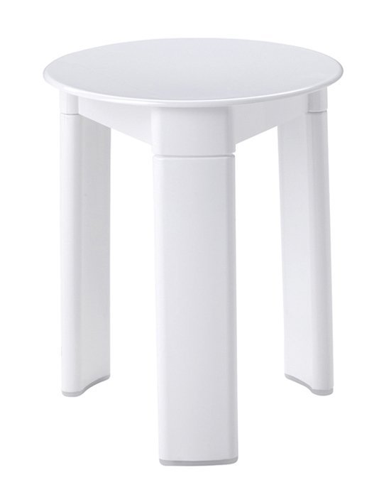 TRIO koupelnová stolička, průměr 33x40cm, bílá 2072
