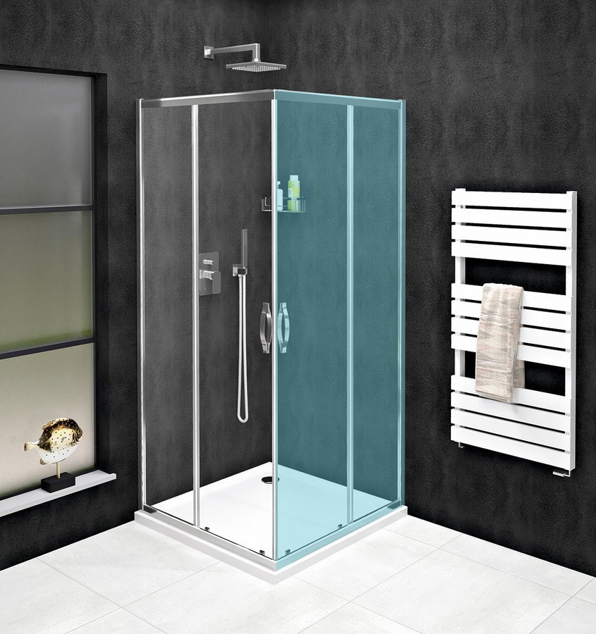 SIGMA SIMPLY sprchové dveře posuvné pro rohový vstup 900 mm, čiré sklo GS2190