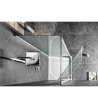 Photo: SIGMA SIMPLY Pivot Shower Door 900 mm, glass Brick