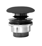 Photo: GSI umyvadlová výpust 5/4“, click-clack, keramická zátka, 5-65mm, černá mat