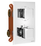 Photo: LATUS Thermostat-Dusch-Armatur, Box, 3 Wege, Chrom