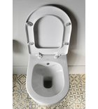 Photo: BRILLA WC wiszące z funkcją bidetu, Rimless, 36,5x53cm, biały