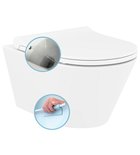 Photo: AVVA CLEANWASH wall hung toilet with bidet shower, Rimless, 35,5x53cm, white