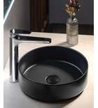 Photo: Korek umywalkowy 5/4“, klik-klak, grzybek ceramiczny, wys. 10-50 mm, czarny mat