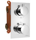 Photo: KIMURA podomítková sprchová termostatická baterie, box, 3 výstupy, chrom