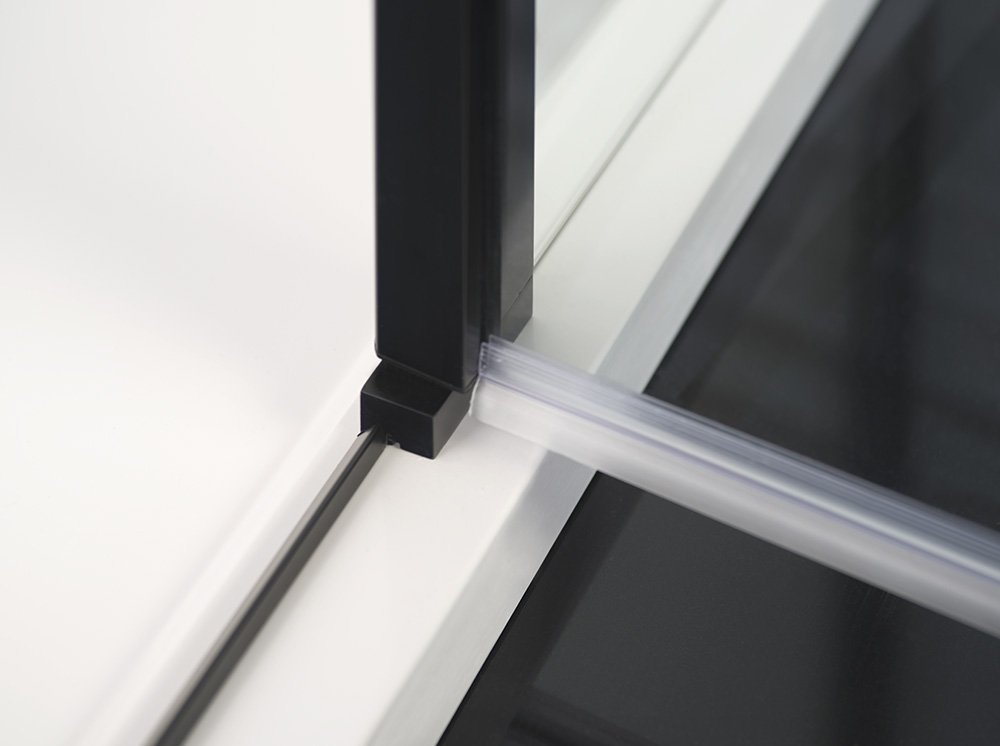 Polysan ZOOM BLACK obdélníkový sprchový kout 1000x800mm L/P varianta ZL1310BZL3280B