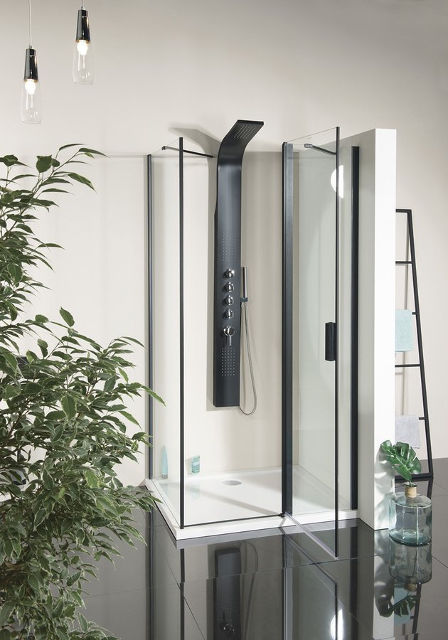 Polysan ZOOM BLACK obdélníkový sprchový kout 1200x1000mm L/P varianta ZL1312BZL3210B