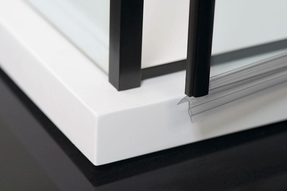 Polysan ZOOM BLACK obdélníkový sprchový kout 1100x800mm L/P varianta ZL1311BZL3280B