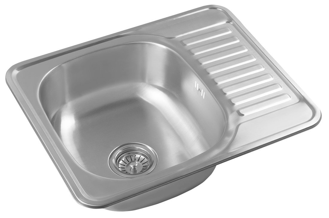 Aqualine Nerezový vestavný dřez s odkapem, 58x18x48 cm AQ5848B