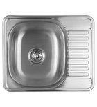 Photo: Stainless steel built-in sink with drainer 58x18x48 cm