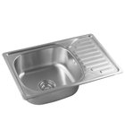 Photo: Stainless steel built-in sink with drainer 66x18x42 cm