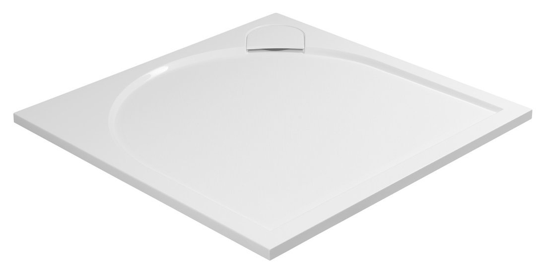 Gelco LARCA sprchová vanička z litého mramoru, čtverec 80x80cm, bílá PL008