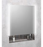 Photo: INTEGRA recessed mirror cabinet with LED lighting, 65x70cm, left/right