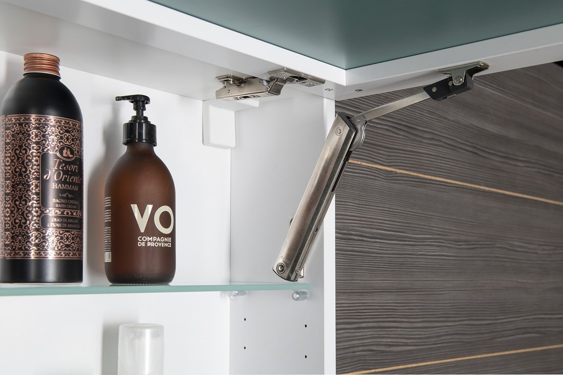 Sapho CLOE galerka s LED osvětlením 120x50x18cm, bílá CE120-0030